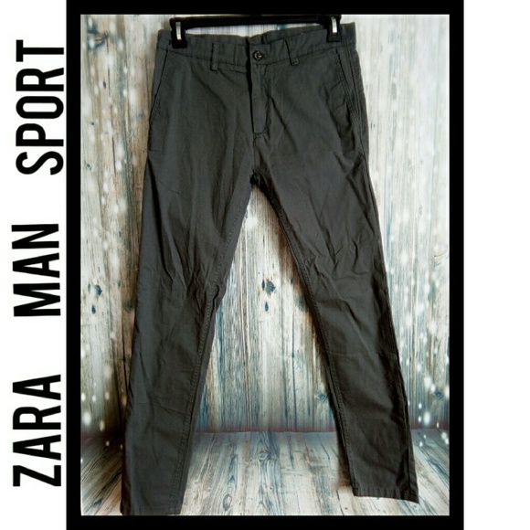 Zara Other - Zara man basic collection gray slim fit pant